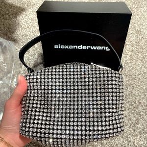 Alexander Wang heiress pouch in crystal mesh